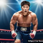 강호동 사건사고 - **Prompt 1: From Wrestling Champion to TV Rookie**
"A dynamic split image showing Kang Ho-dong's...